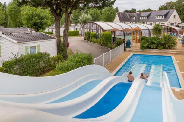Carnac - Mobil Home - 5 Pers - 2 Ch - Camping Moulin De Kermaux 4* - Piscine Exteriör bild